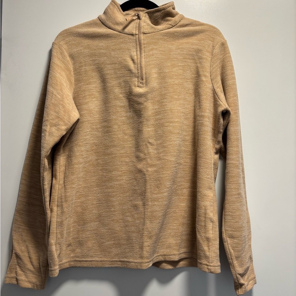 Women's Tan Quarter-Zip Sweatshirt